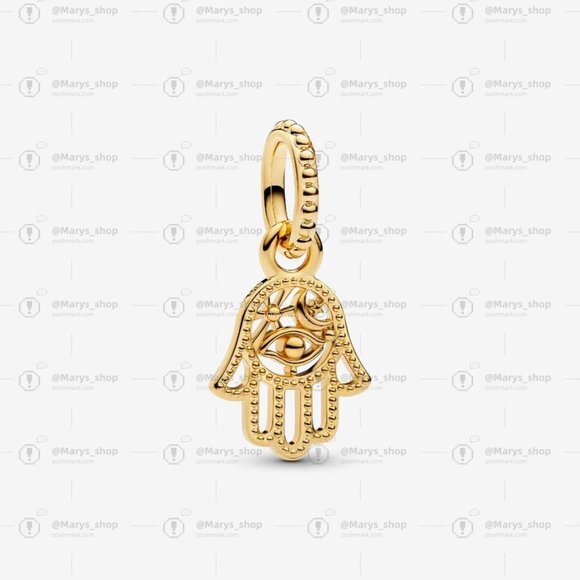 Pandora Protective Hamsa Hand Dangle Charm|Pendant - Picture 1 of 2